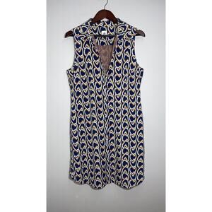 Cabi Amour Locking Hearts Sleeveless Button Front Dress - Size M (8-10)